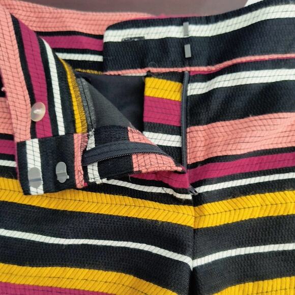 Ann Taylor Factory Shorts Wmn's Sz 6 Multicolor Striped 5" Inseam Woven Pockets - Picture 6 of 16